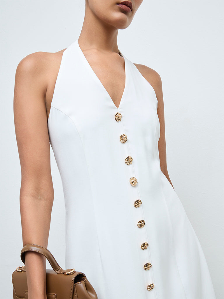 Wardrobe White A-Line Dress