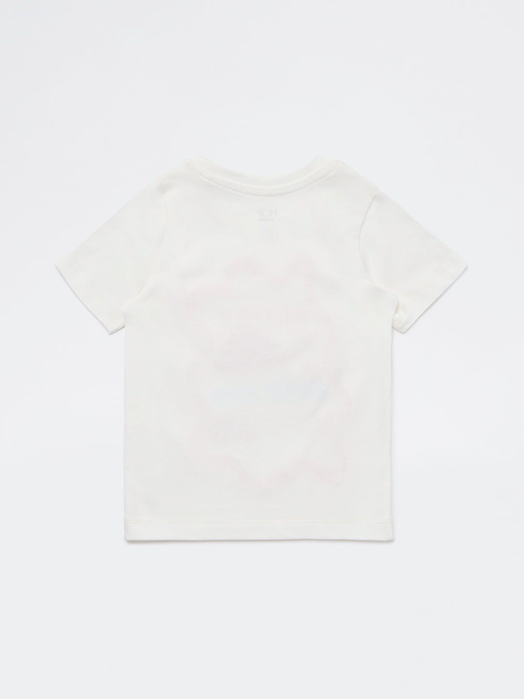 HOP Kids Girls White Summer-Inspired Cotton T-Shirt