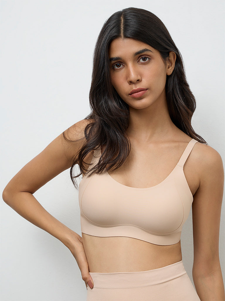 Wunderlove Beige Sling Support Padded Bra