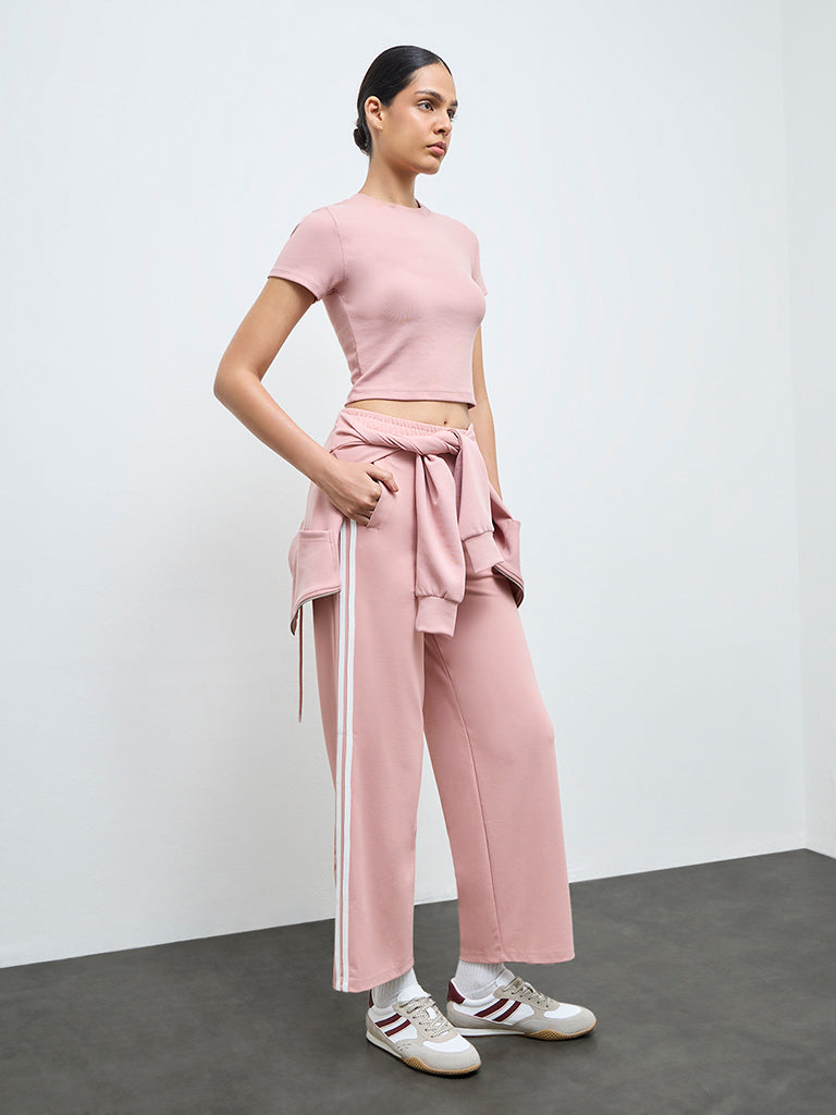 Nuoflexx Dusty Pink Solid T-Shirt