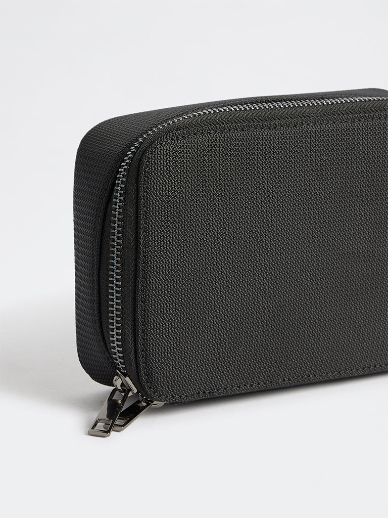 Westside Black Textured Sling Bag