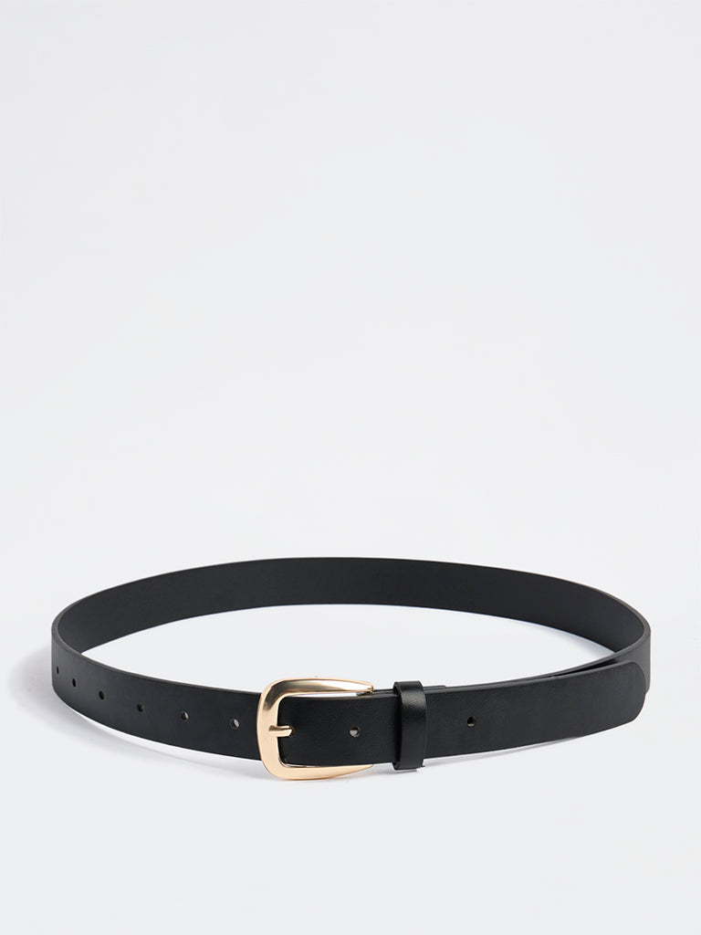 Westside Accessories Black Tapered Buckle Belt
