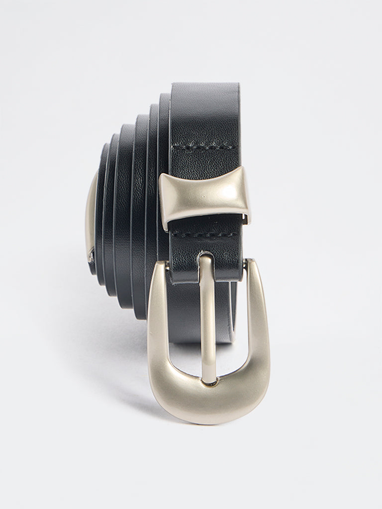Westside Accessories Brown Buckle Keeper Belt