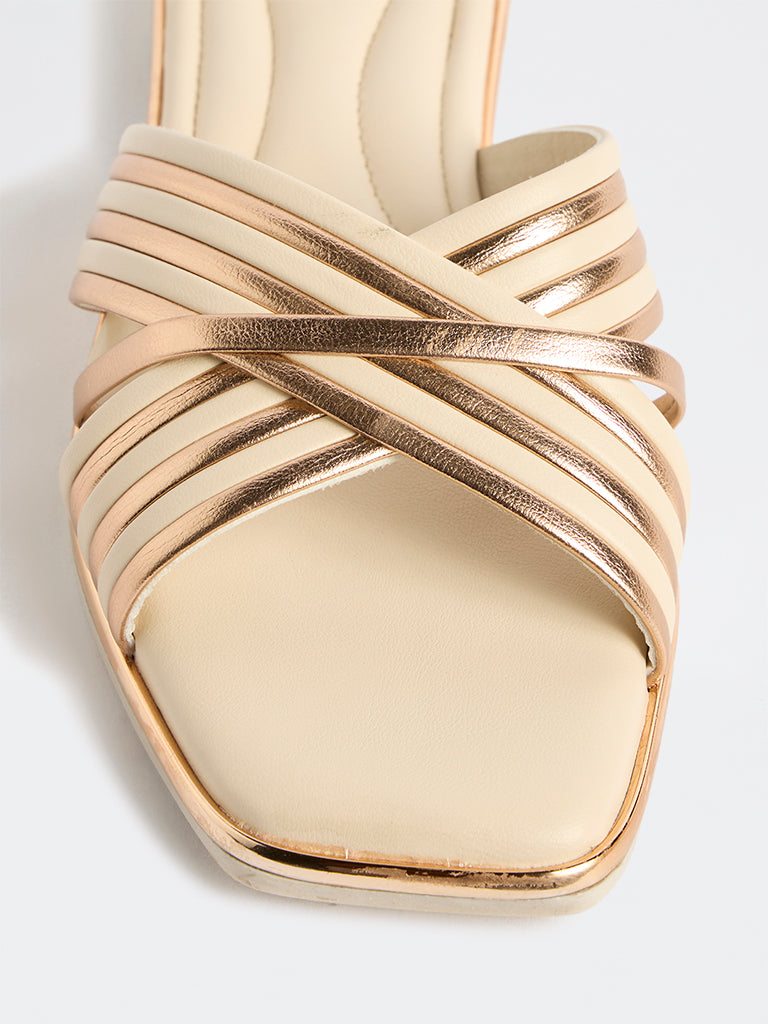 LUNA BLU Ivory Stripe-Design Slides