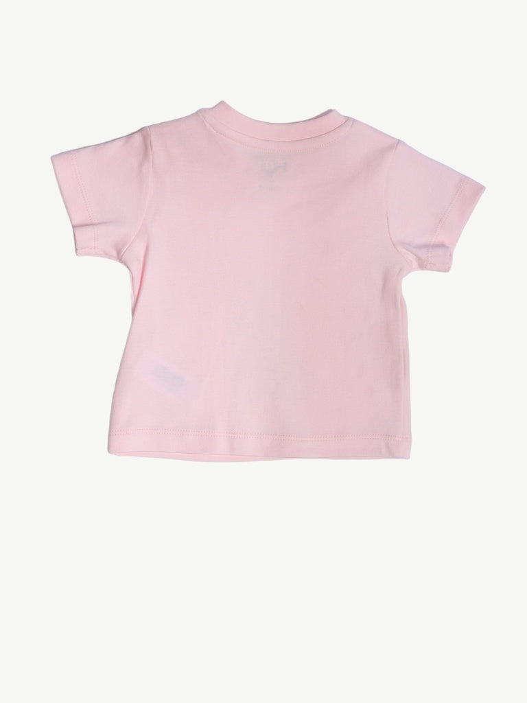 HOP Baby Girls Multicolour Cotton T-Shirt - Pack of 5