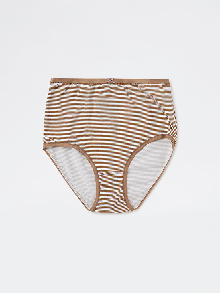 Wunderlove 3-Pack Printed Cotton-Blend Full Briefs