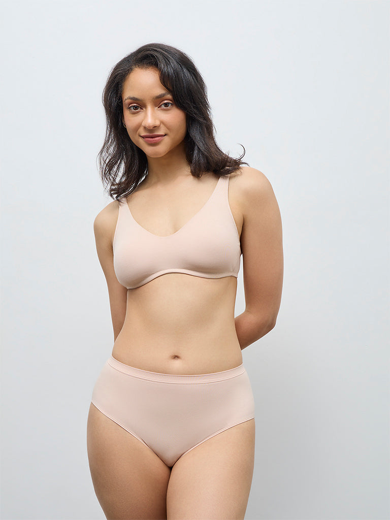Wunderlove Beige Seamfree Full Briefs