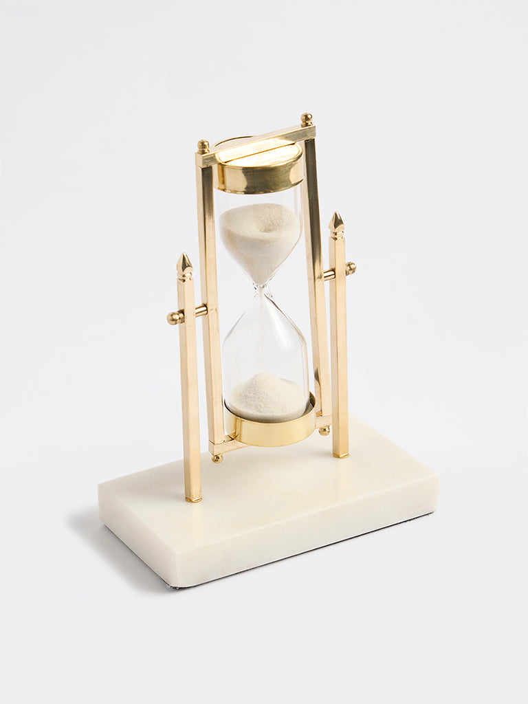 Westside Home Gold Hourglass Decorative Object