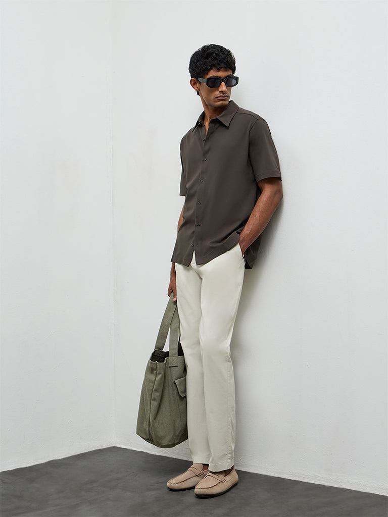 Ascot Olive Relaxed-Fit Shirt