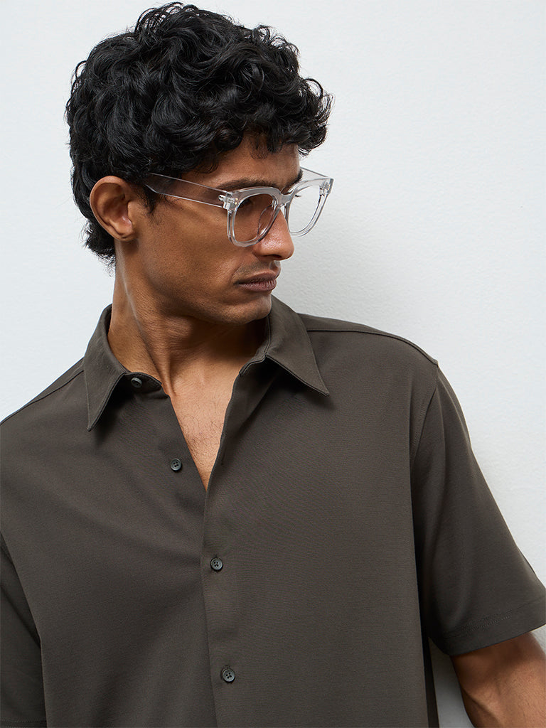 Ascot Olive Relaxed-Fit Shirt