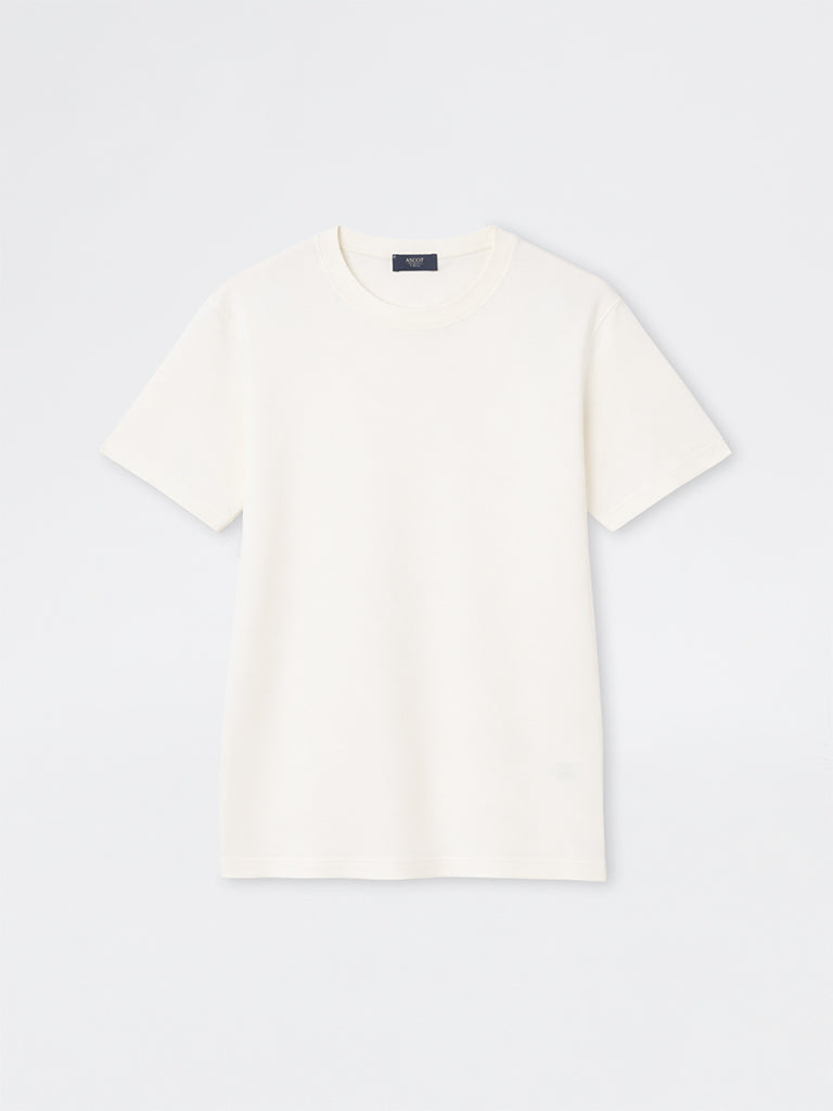 Ascot White Relaxed-Fit Cotton T-Shirt