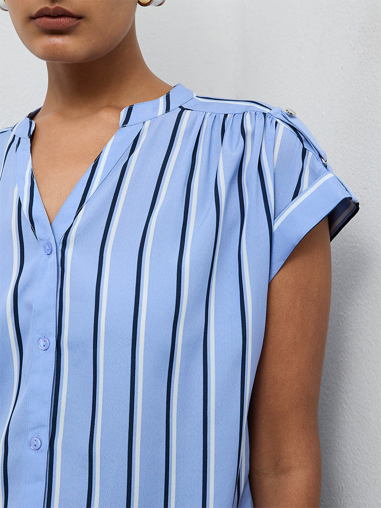 Wardrobe Blue Striped Blouse