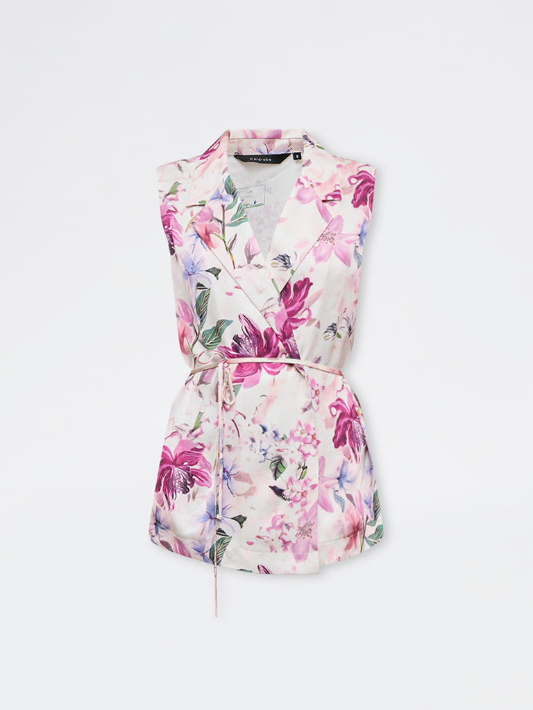 Wardrobe Pink Floral Blazer-Style Top