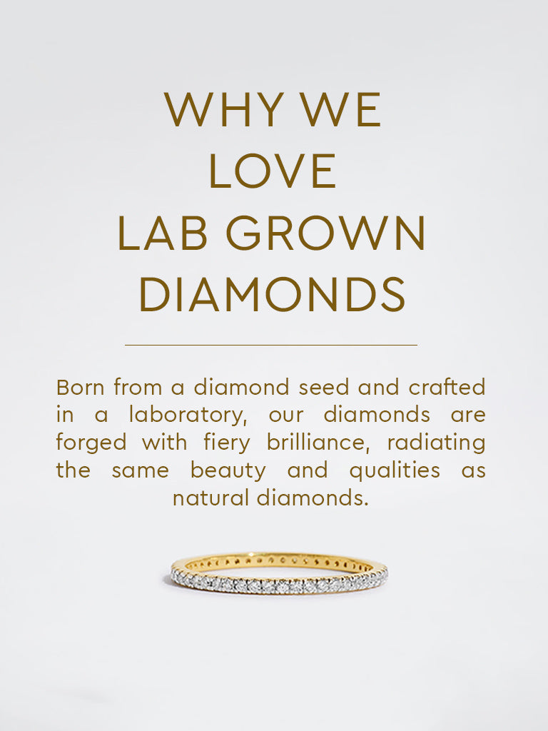 Lab Diamond Eternity Stacker Ring
