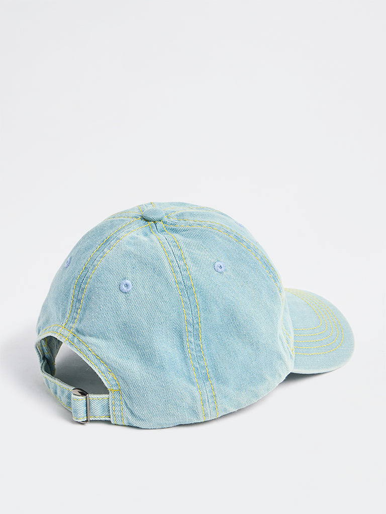 Westside Accessories Blue Denim Twill Cap