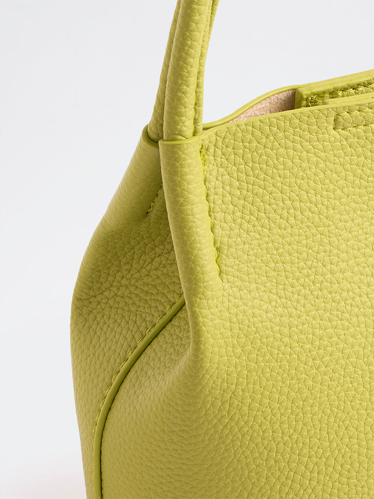 Westside Lime Textured Mobile Sling Bag with a Pouch