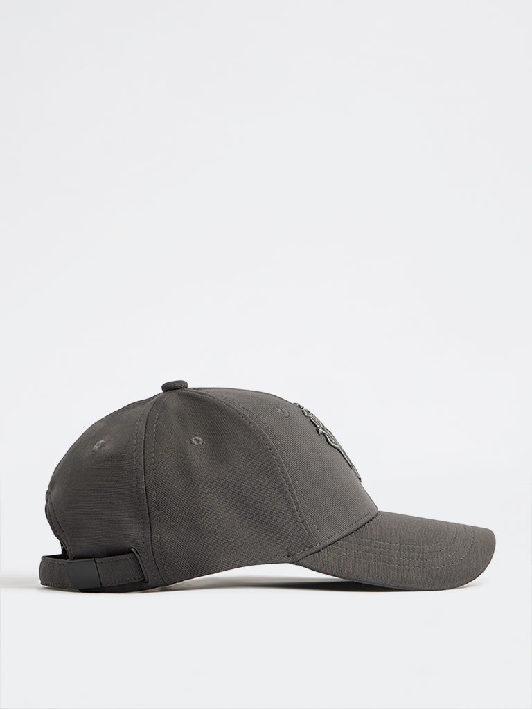 Nuon Grey Monogram Baseball Cap