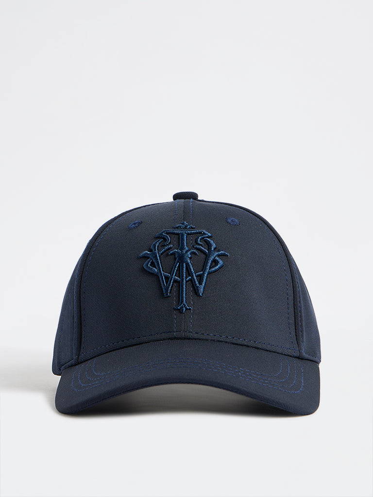 Nuon Navy Monogram Baseball Cap