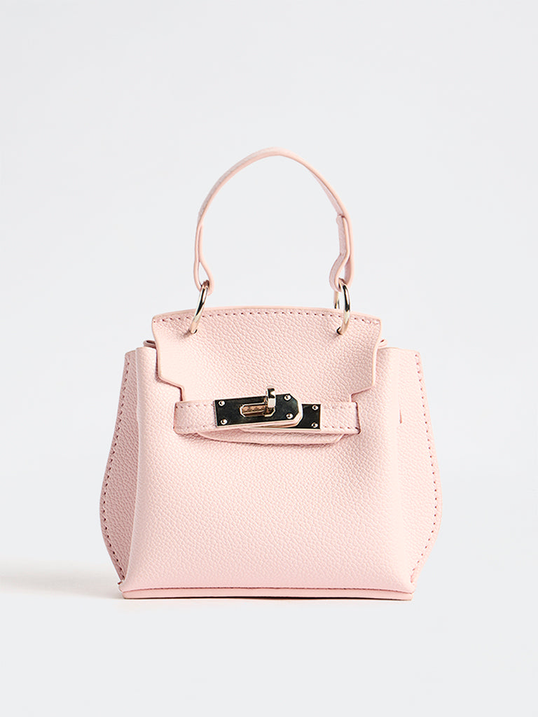 Westside Pink Textured Mini Sling Bag