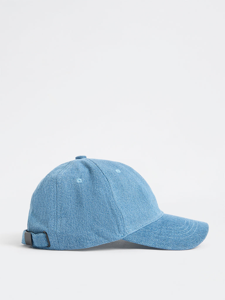 Wunderlove  Blue Denim Bucket Hat