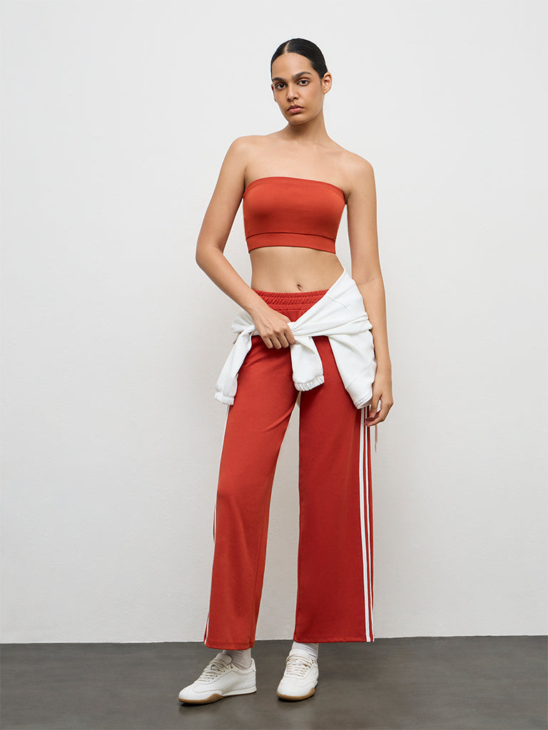 Nuoflexx Red Cotton-Blend Tube Top