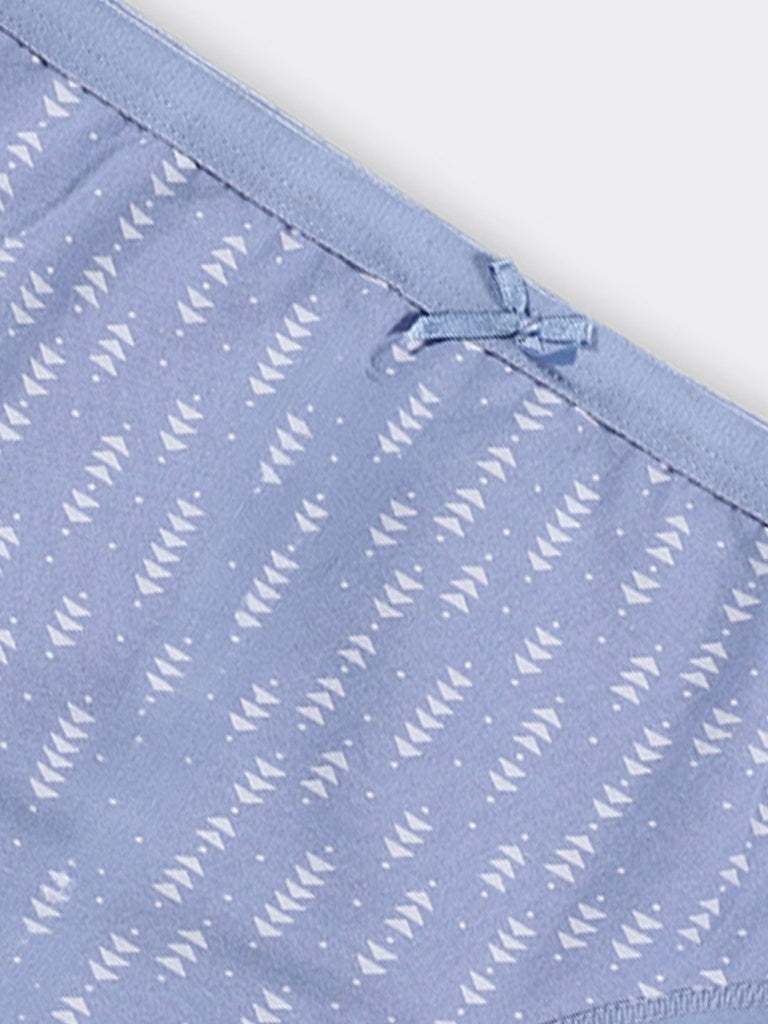 Wunderlove 3-Pack Printed Hi-Leg Cotton-Blend Briefs
