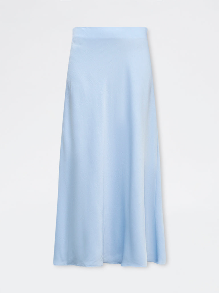 Wardrobe Light Blue High-Rise Skirt