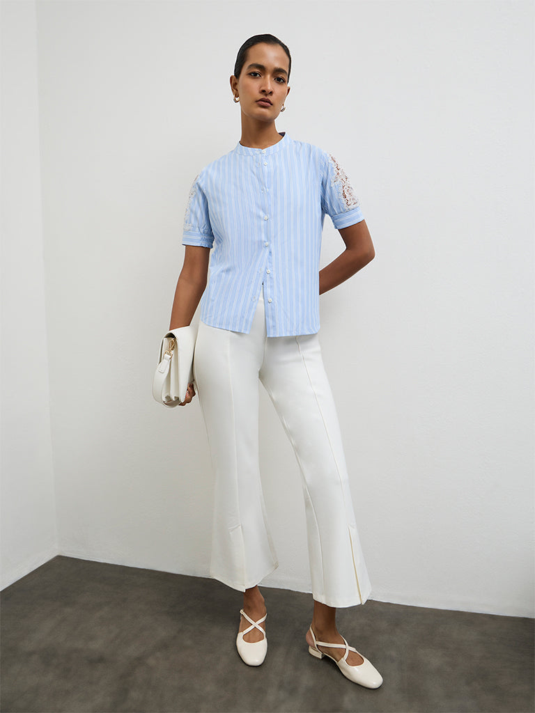 Wardrobe Light Blue Striped Blouse