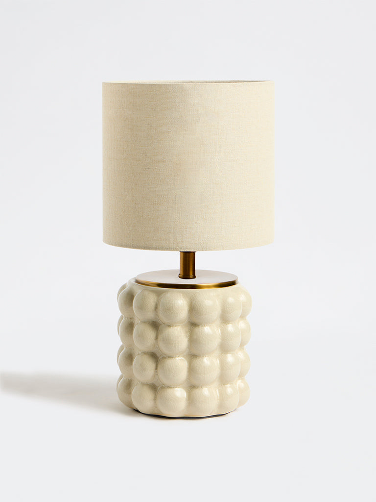 Westside Home Ivory Bubble Ceramic Table Lamp