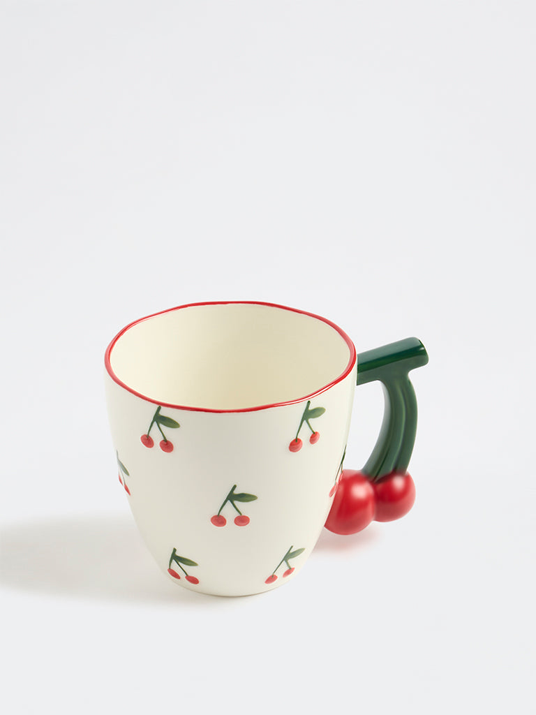 Westside Home White Cherry Detail Mug