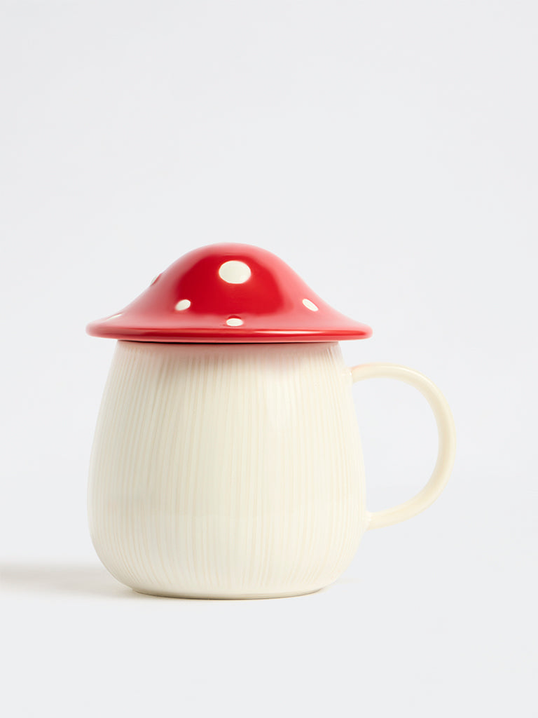 Westside Home Red Mushroom Mug