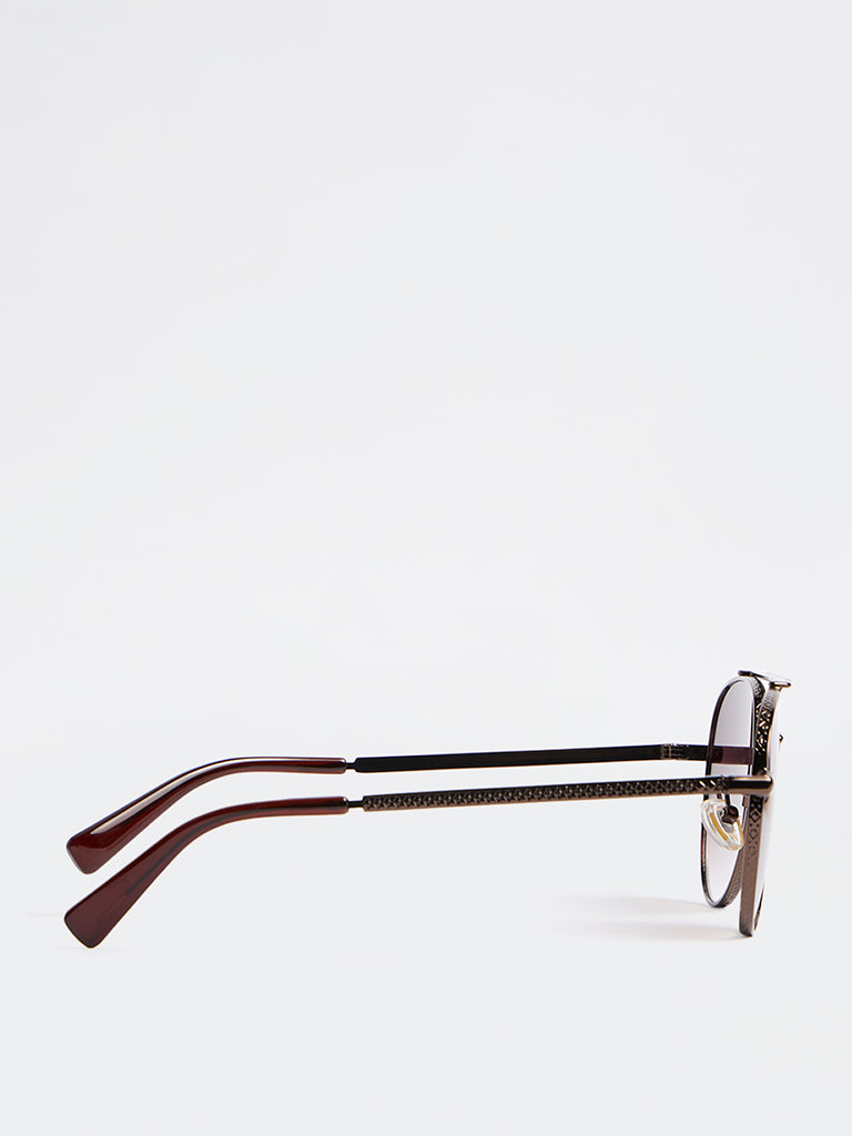 Westside Accessories Purple Aviator Sunglasses - Comes with a Pouch and Cleaning Cloth