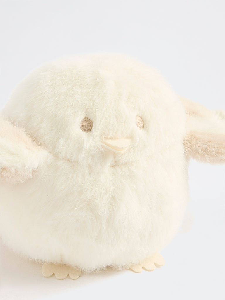 HOP Baby Boys Off-White Penguin Soft Toy