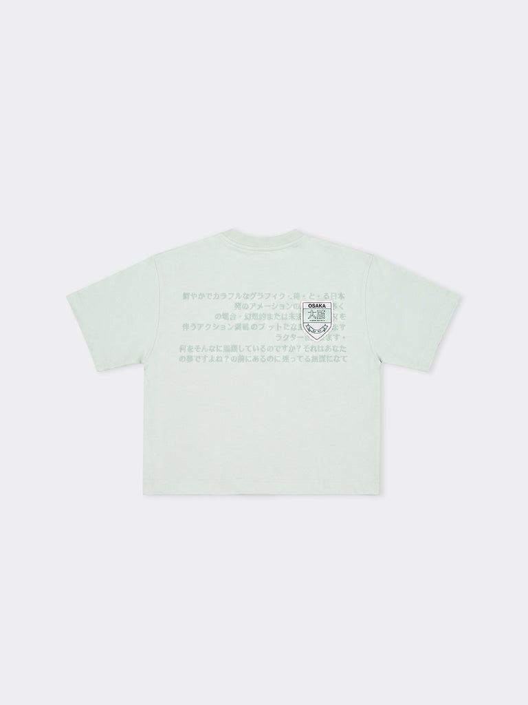Boys Lime Printed Cotton T-Shirt
