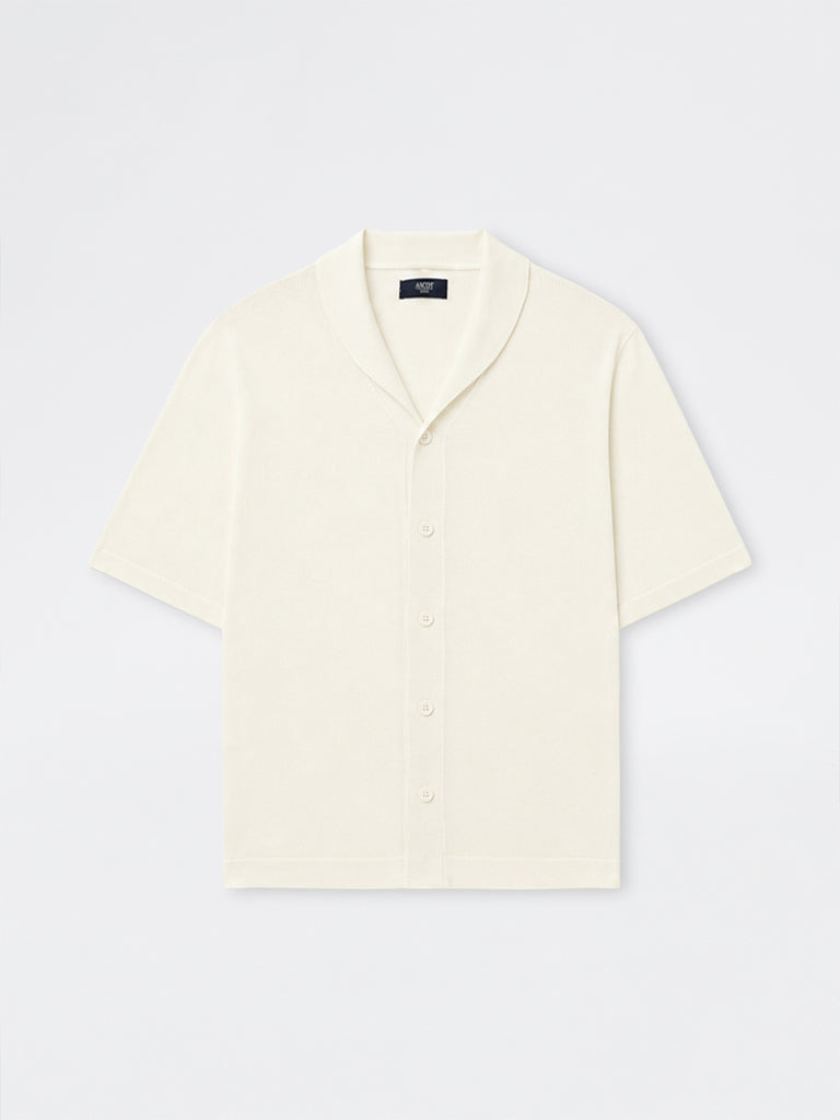Ascot Off-White Relaxed-Fit Sweater