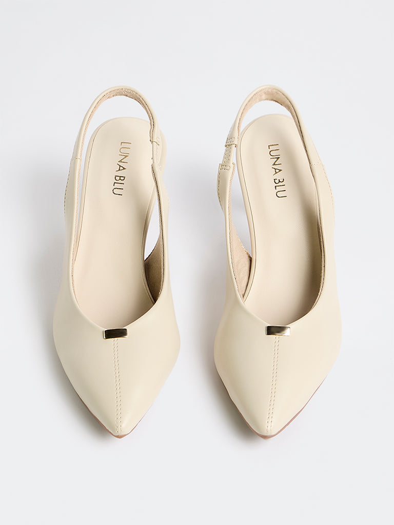 LUNA BLU Ivory Pump Shoes