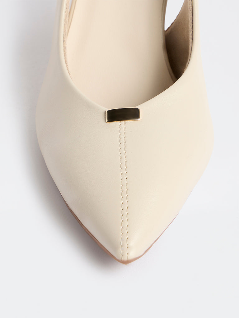 LUNA BLU Ivory Pump Shoes