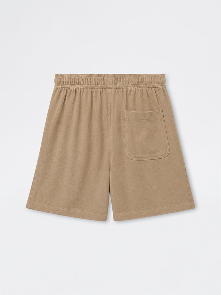 ETA Beige Relaxed-Fit Mid-Rise Shorts
