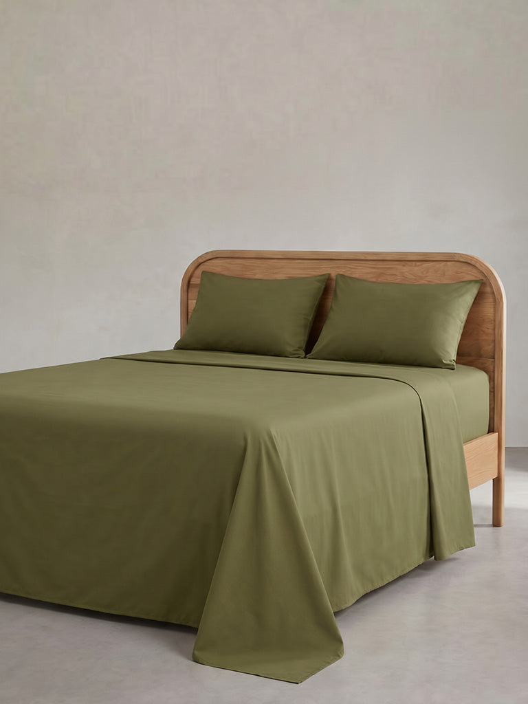 Westside Home Olive Solid King Bed Sheet Set