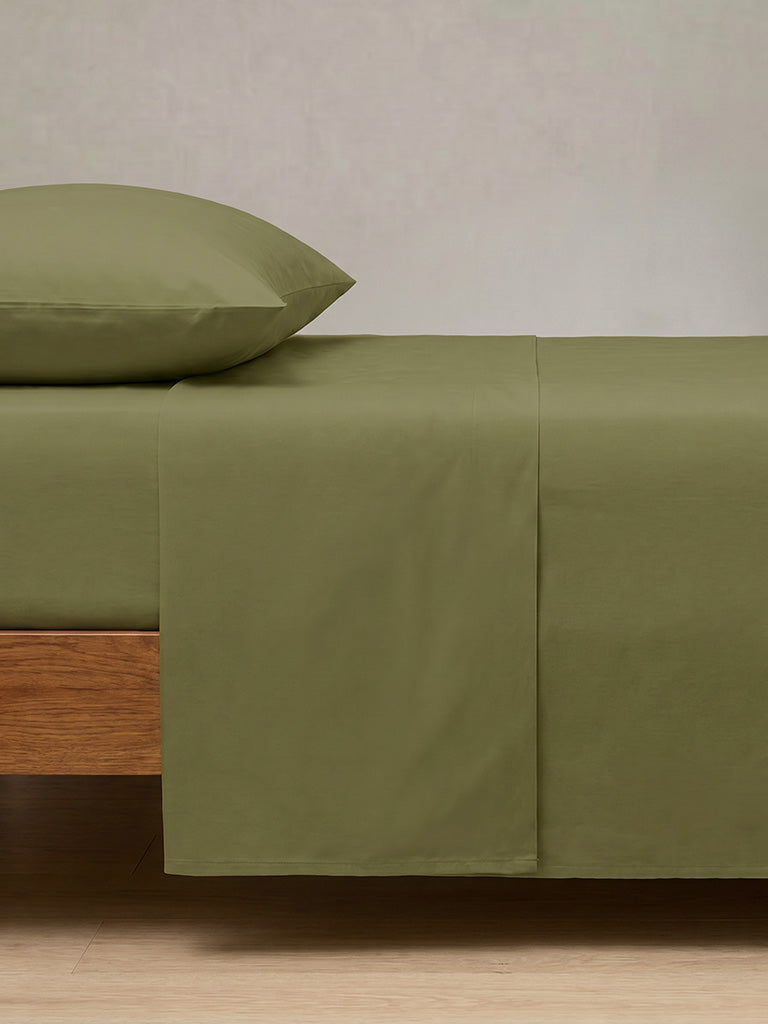 Westside Home Olive Solid King Bed Sheet Set