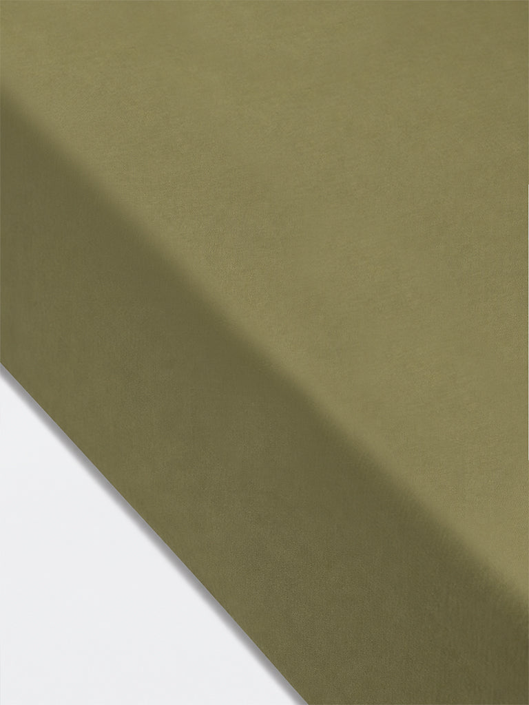 Westside Home Olive Solid King Bed Sheet Set