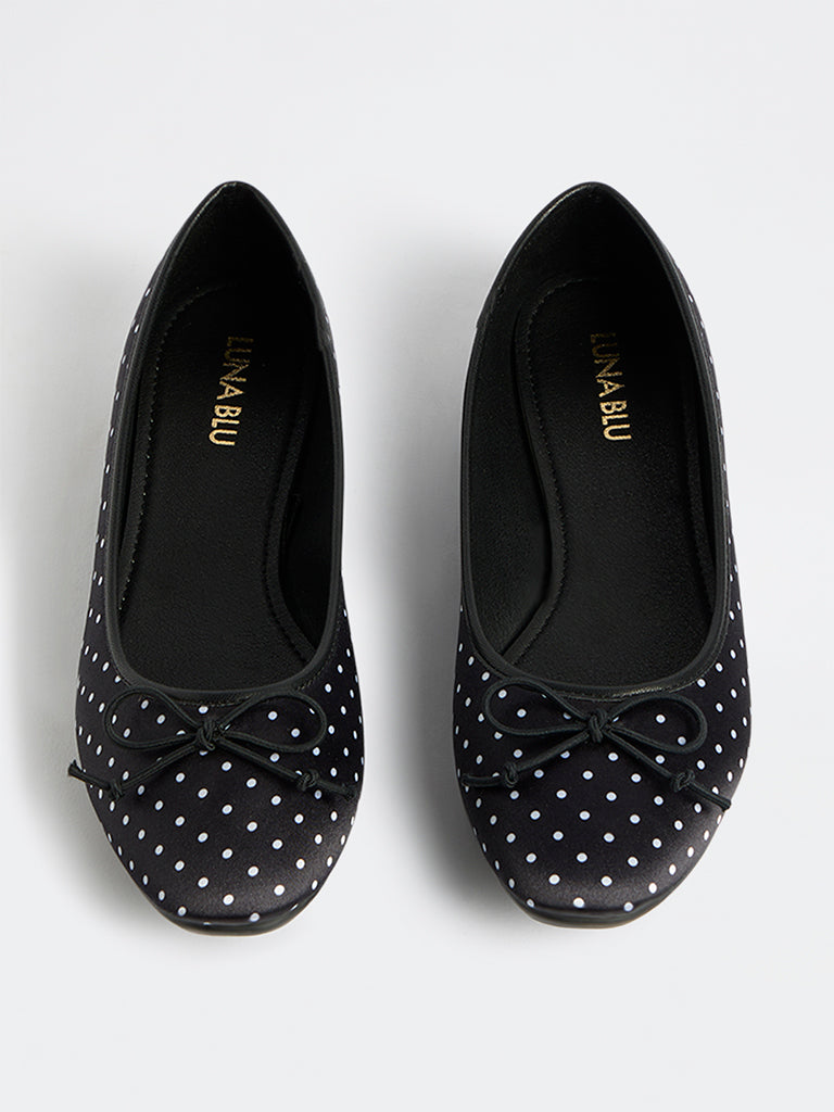 LUNA BLU Black Ballerinas