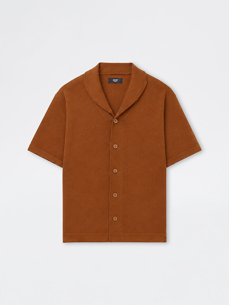 Ascot Brown Relaxed-Fit Sweater