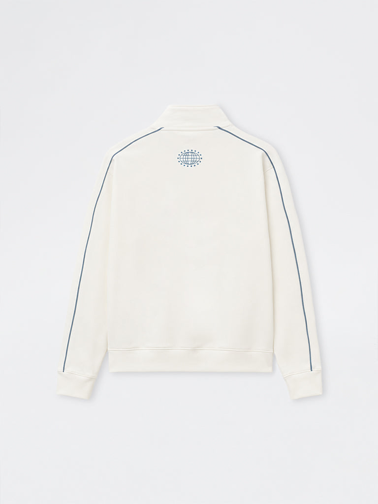 Nuoflexx White Text Printed Relaxed-Fit Jacket