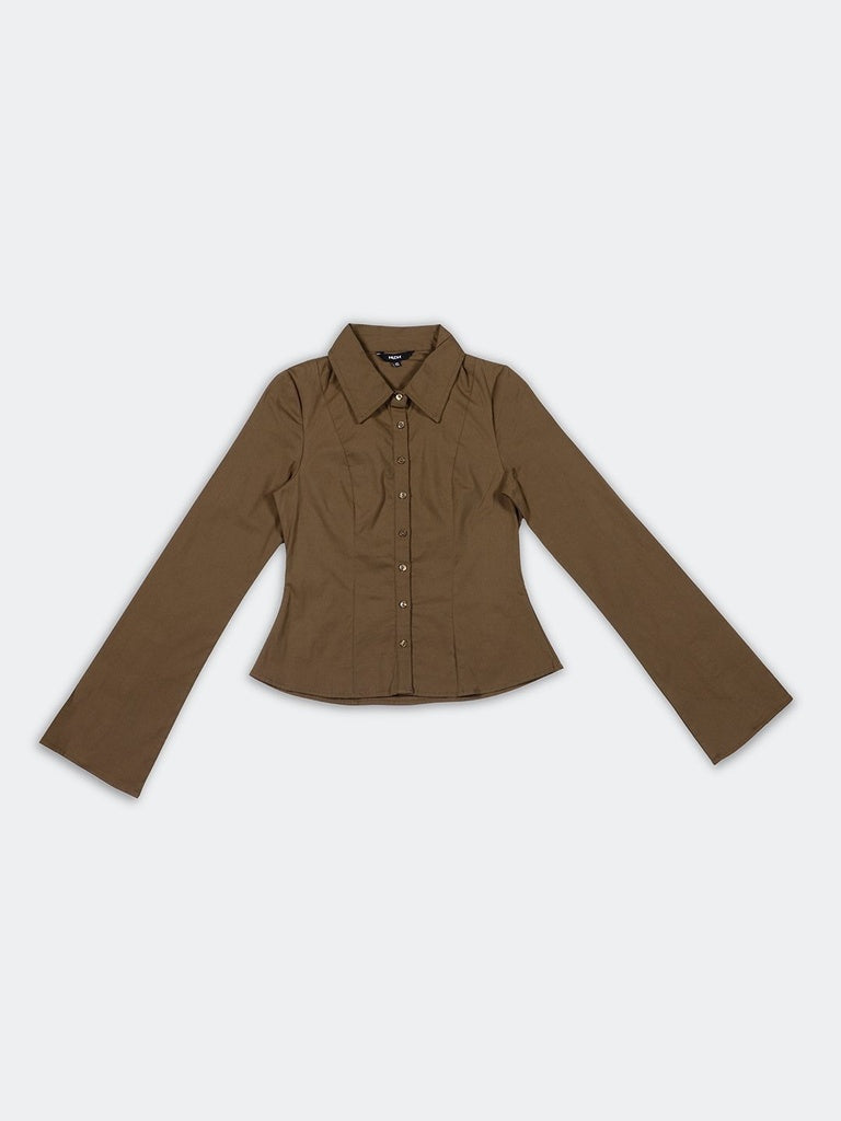 Nuon Khaki Fitted Shirt