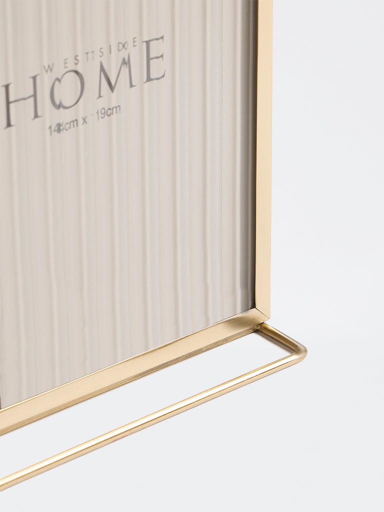 Westside Home Gold Metal Rectangular Photo Frame