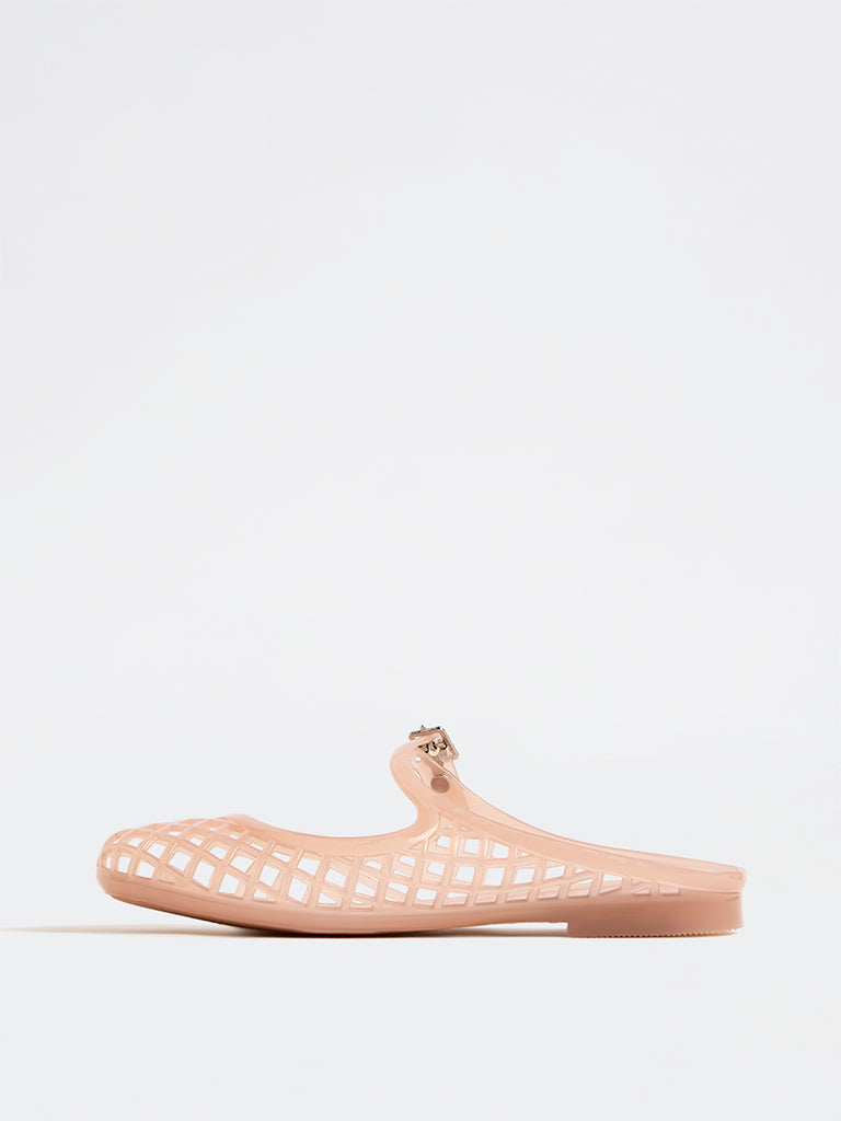 LUNA BLU Pink Mary Jane Jelly Shoes