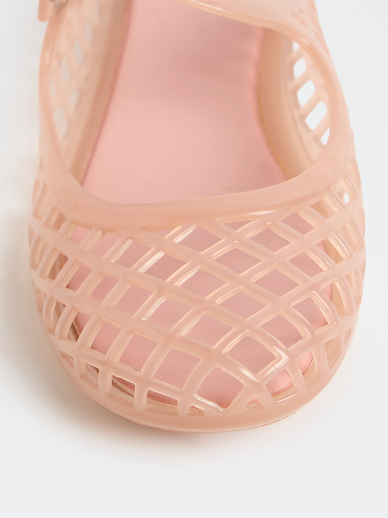 LUNA BLU Pink Mary Jane Jelly Shoes