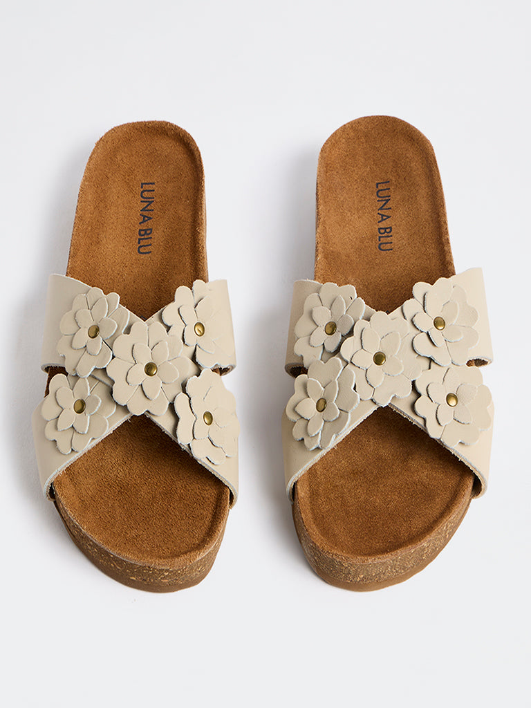 LUNA BLU Ivory Sandals