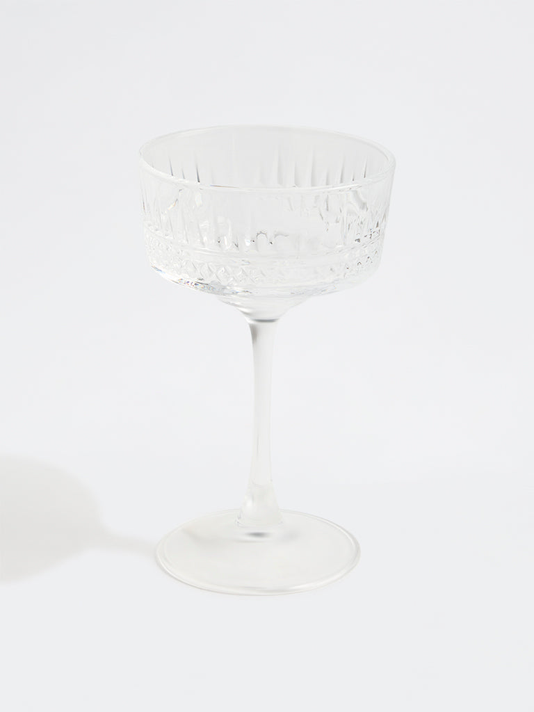 Westside Home Clear Textured Coupe Glass